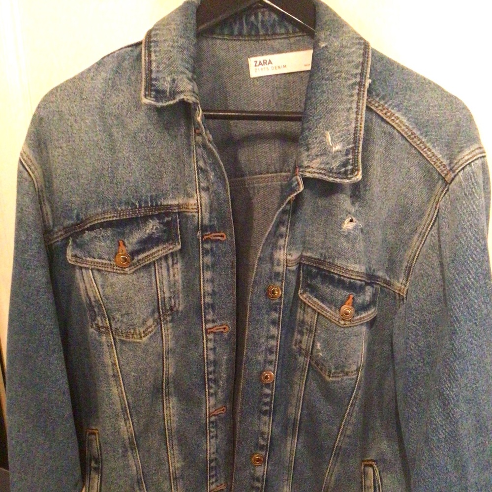 Zara Oversized Jean Jacket